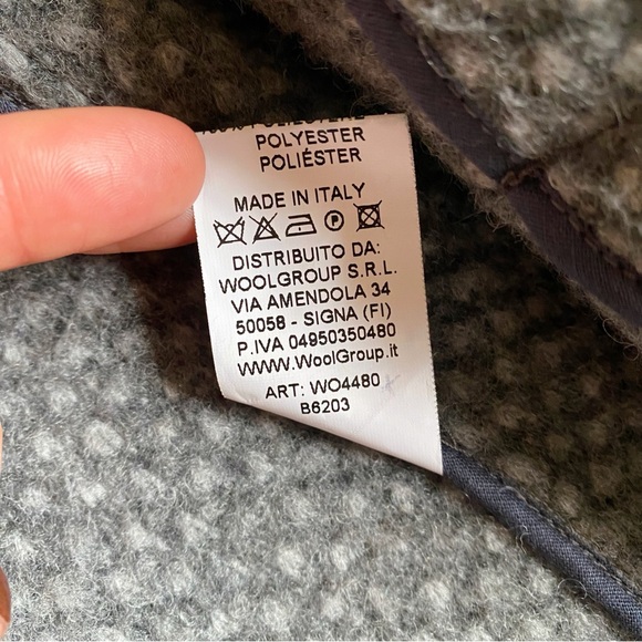 🩶 PLUS TALL WOOL & CO GREY CLASSIC WOOL BLEND WINTER COAT! - Picture 16 of 16